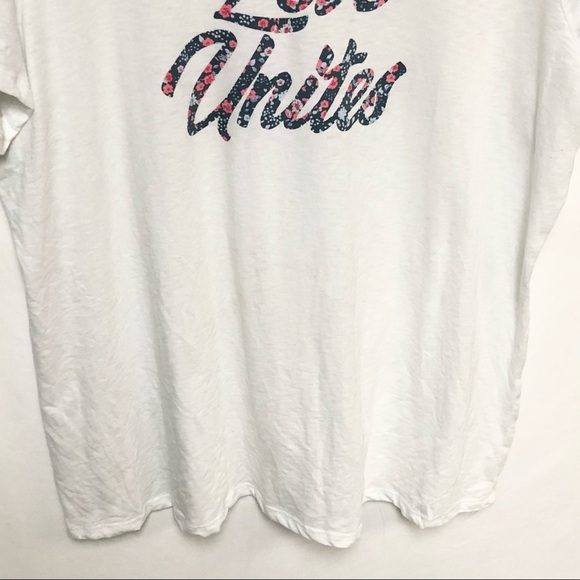 ➕ Lane Bryant Love Unites Short Sleeve T Shirt - Picture 4 of 8